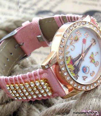 ساعت دخترانه اسپرت با بند پارچهای یا سیلیکونی