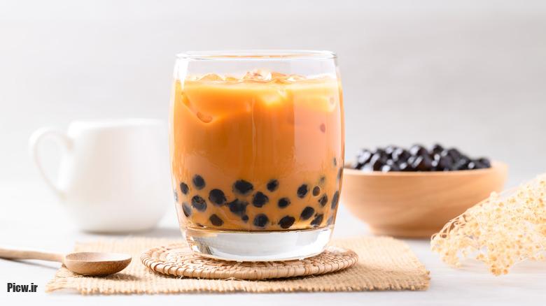 چای حبابی بدون شیر