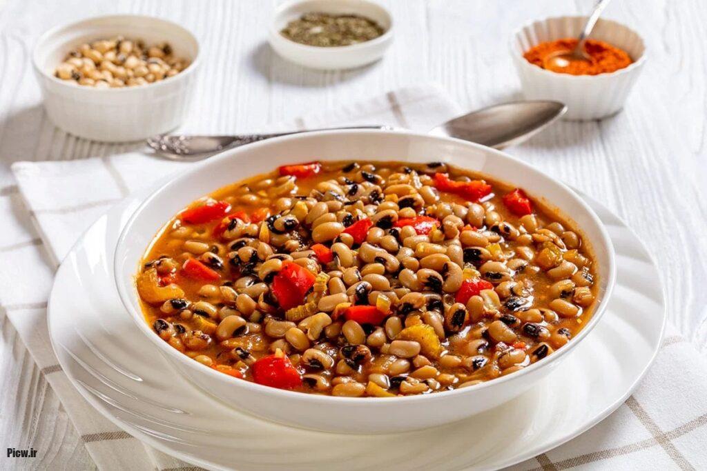 خوراک لوبیا چشمبلبلی