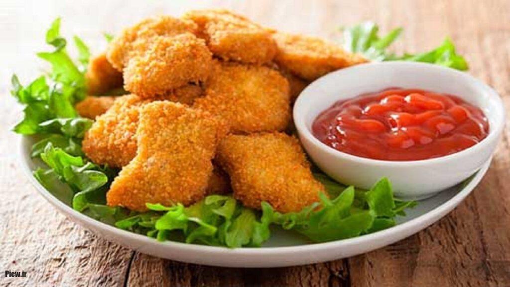 خوراک ناگت سبزیجات