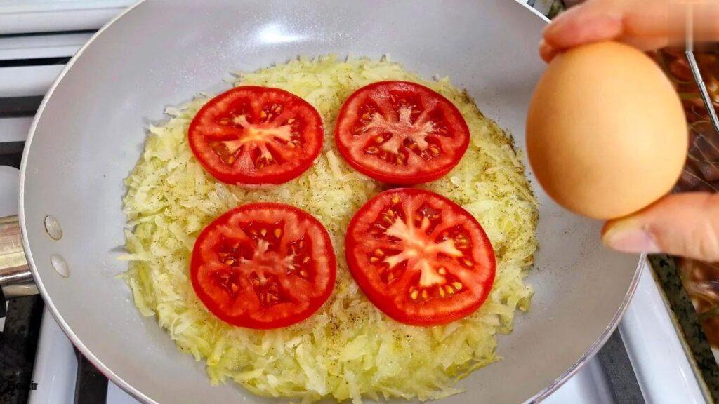 خوراک تخم‌مرغ و گوجه