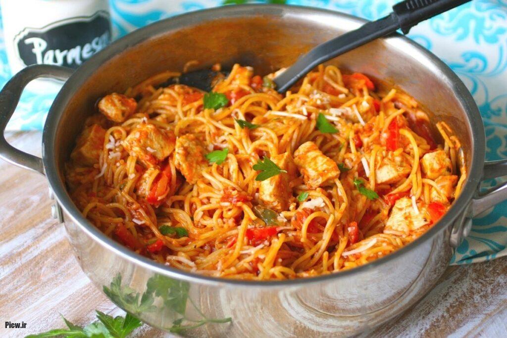 خوراک ماکارونی ایرانی