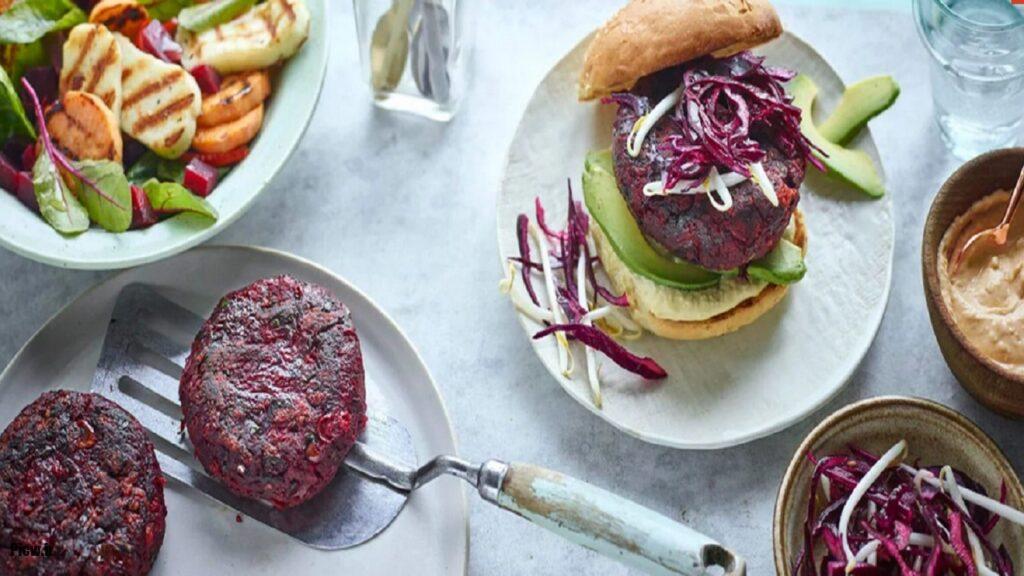 خوراک برگر خانگی