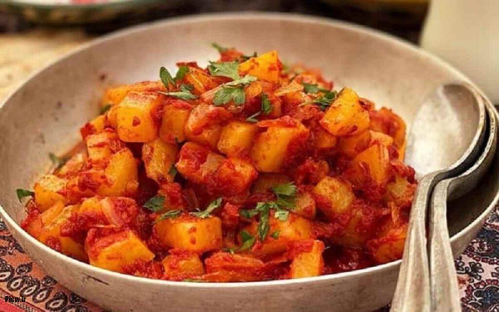 خوراک سیبزمینی و پیاز