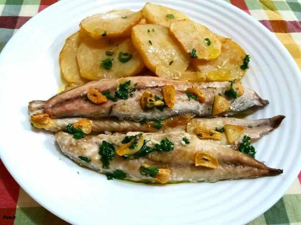 خوراک ماهی و سیب‌زمینی