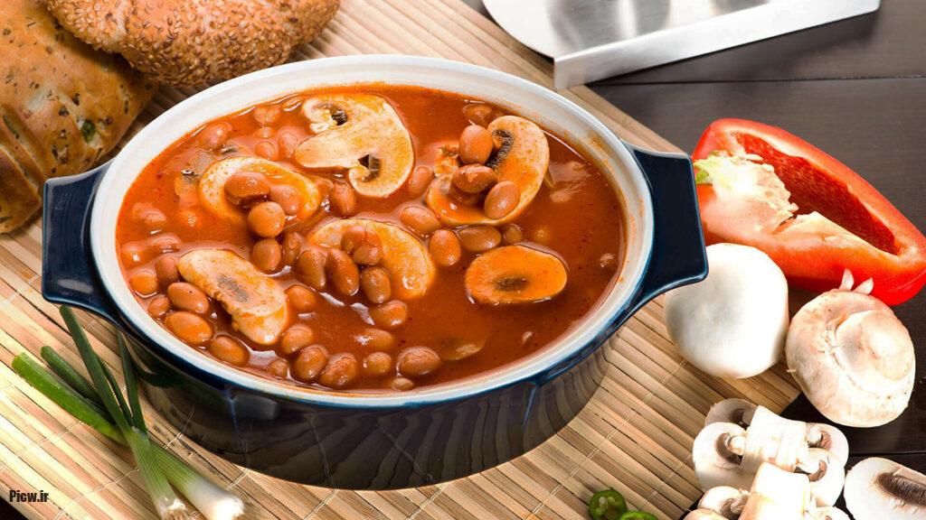 خوراک لوبیا قرمز