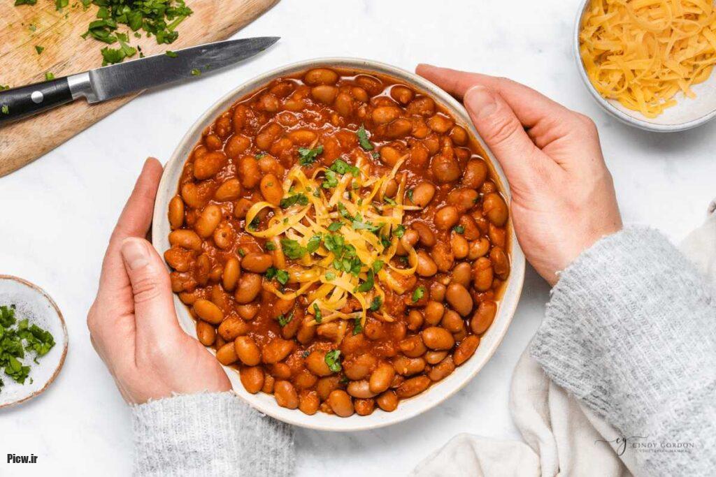 خوراک لوبیا چیتی