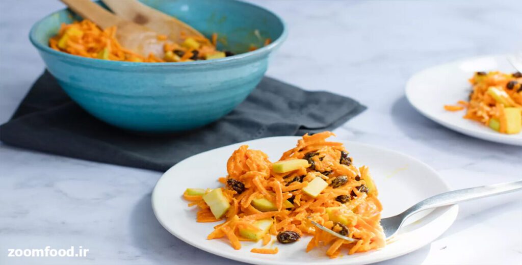 سالاد هویج و کشمش