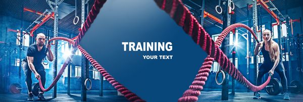 تمرین زن و مرد با طناب جنگی