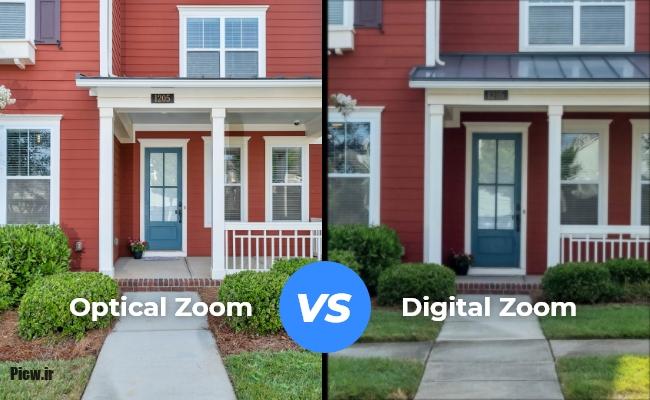 زوم اپتیکال و دیجیتال