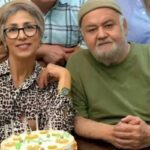 اکبر عبدی و همسرش