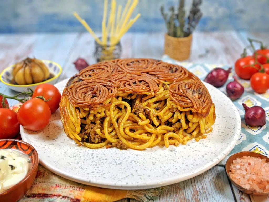 تهدیگ ماکارونی