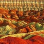 کوههای رنگی ماهنشان زنجان؛ تابلوی نقاشی طبیعت