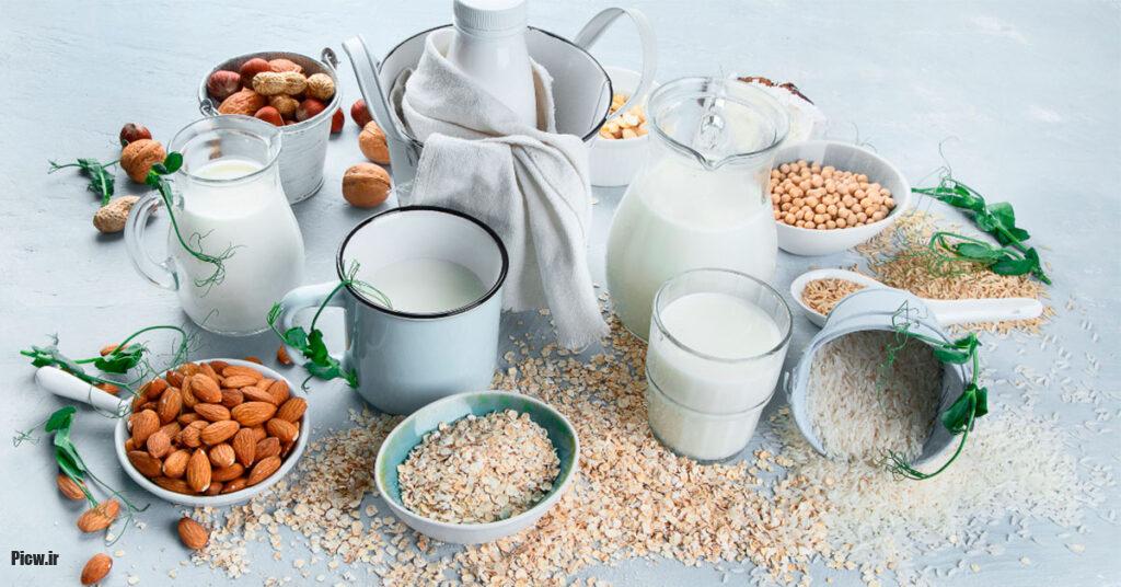 انواع شیر گیاهی