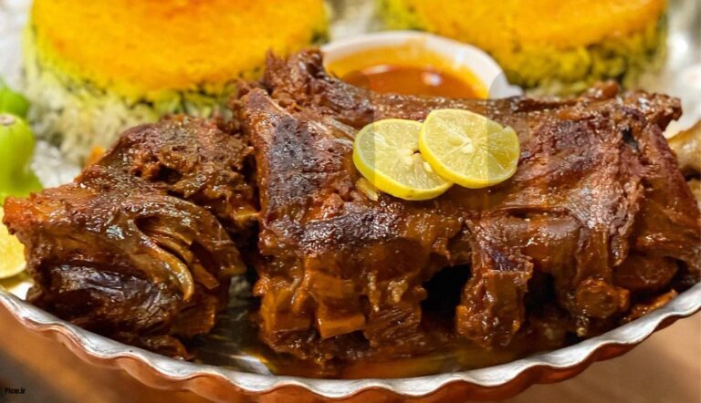 باقالی‌پلو با گوشت