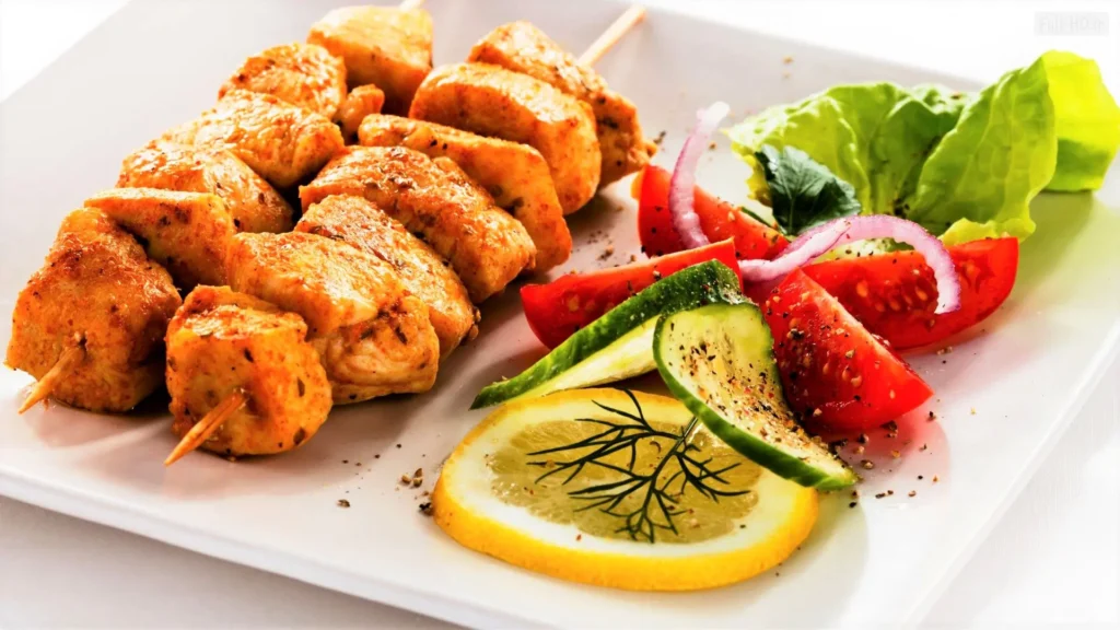 جوجه‌کباب زعفرانی