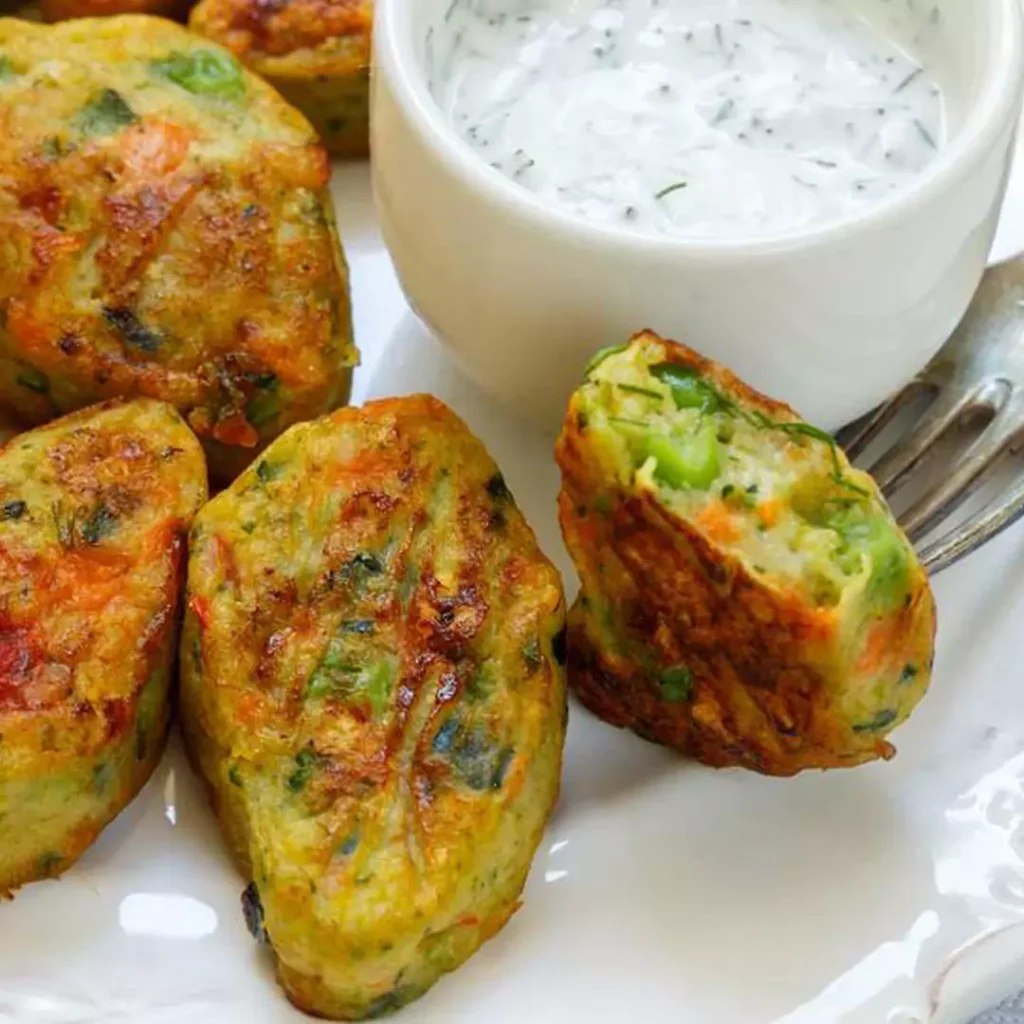 خوراک ناگت سبزیجات