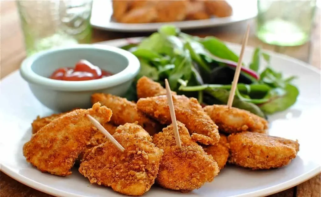 خوراک ناگت سبزیجات