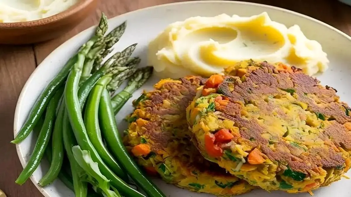 خوراک کتلت سبزیجات