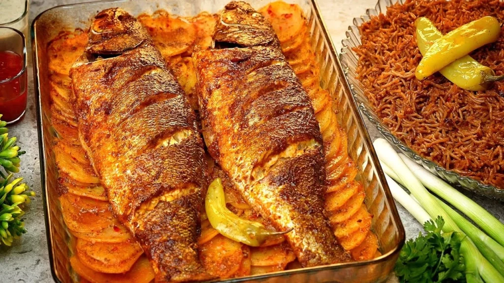 خوراک ماهی و سیب‌زمینی