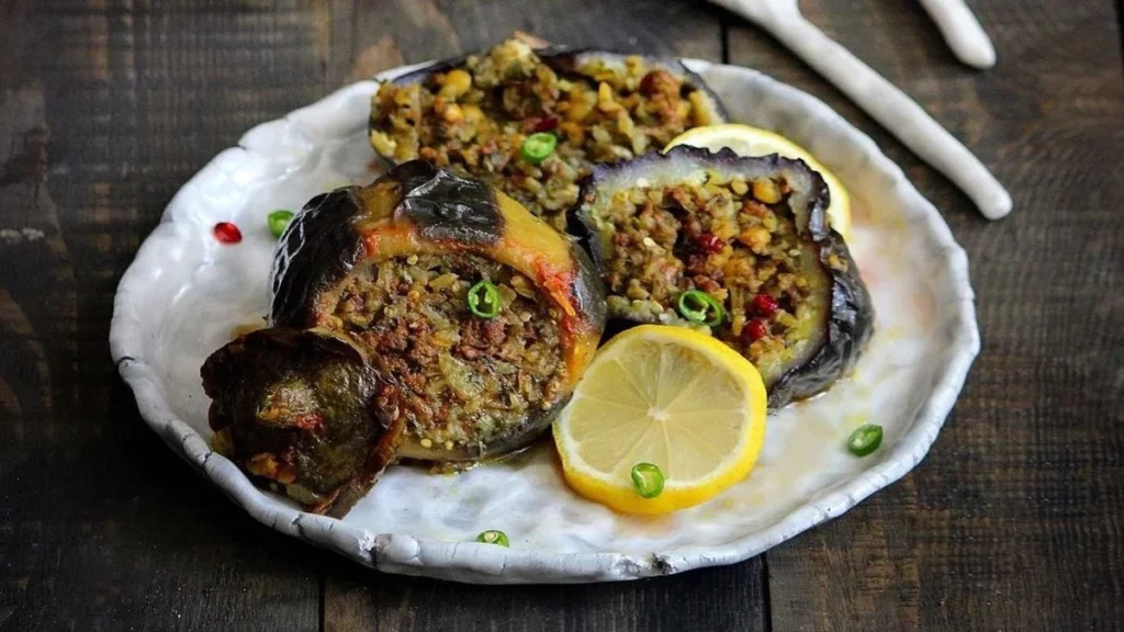 خوراک دلمه بادمجان