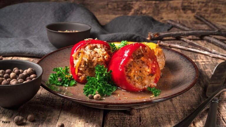 خوراک دلمه فلفل