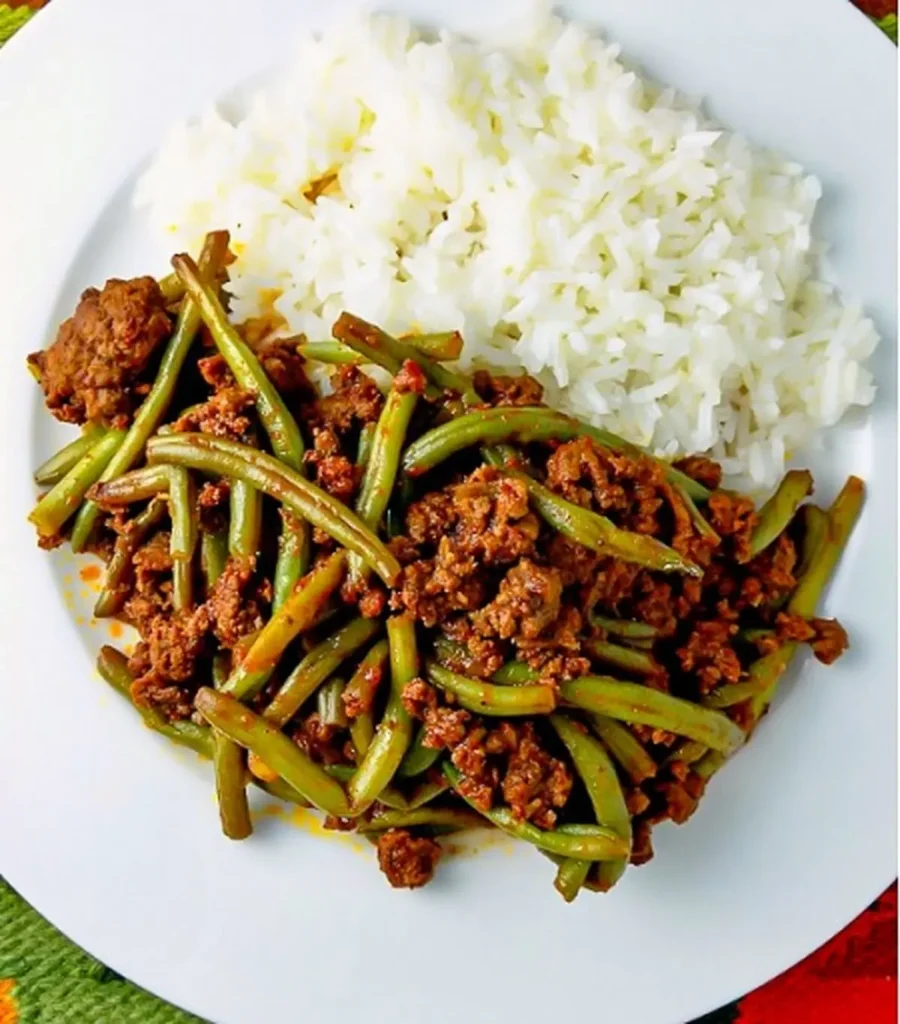 خوراک لوبیا سبز