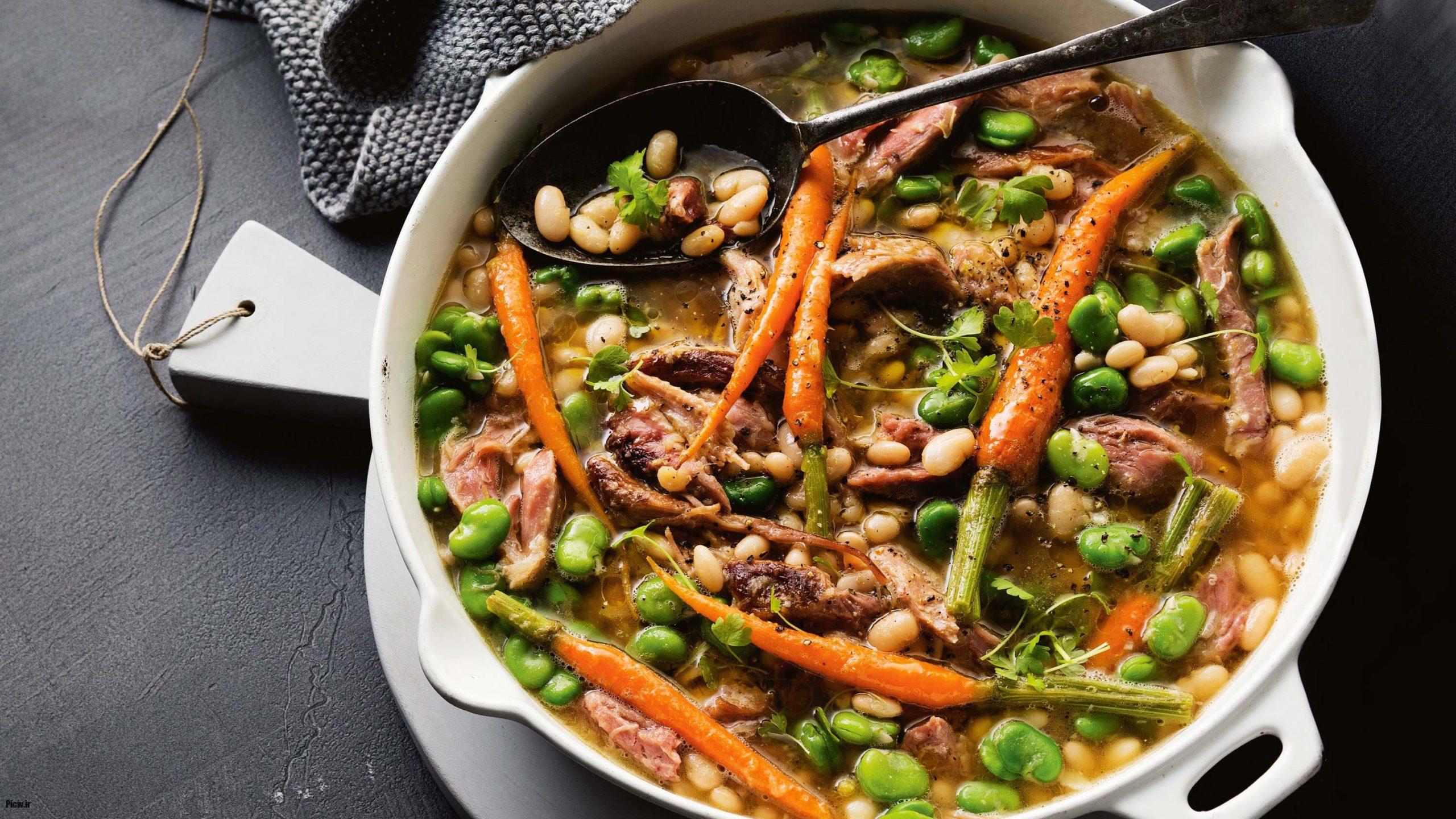 خوراک لوبیا چشمبلبلی