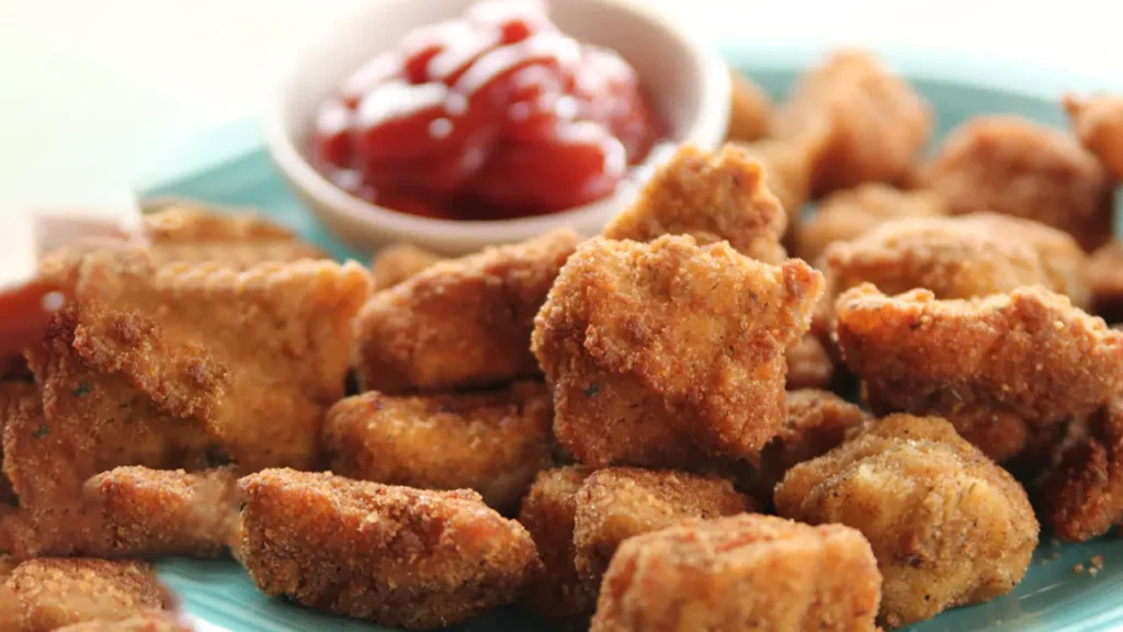 خوراک ناگت مرغ