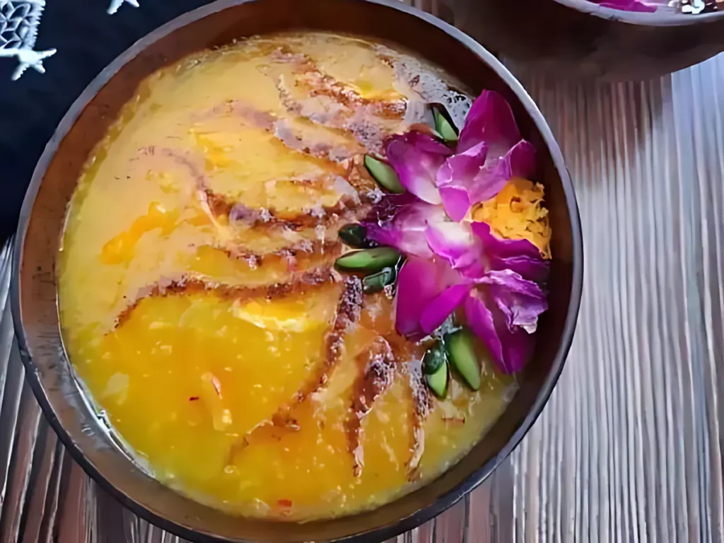 شله‌زرد زعفرانی