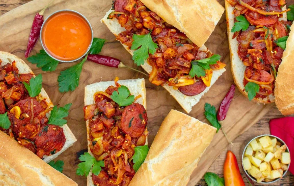 خوراک سوسیس بندری خانگی