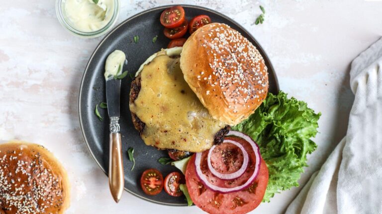 خوراک همبرگر گیاهی