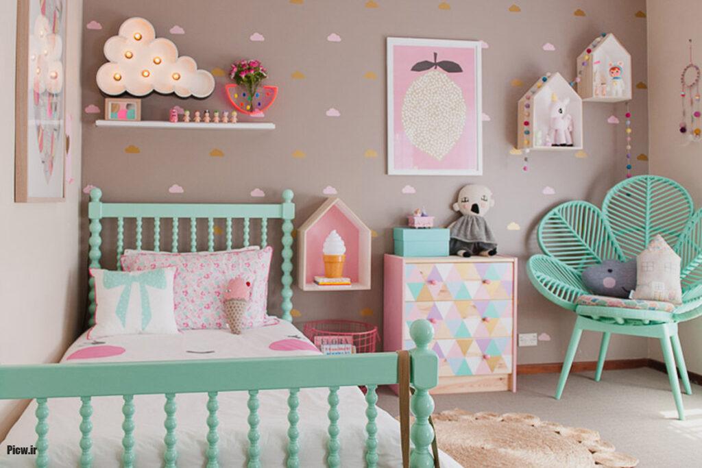 دکوراسیون اتاق کودک دخترانه