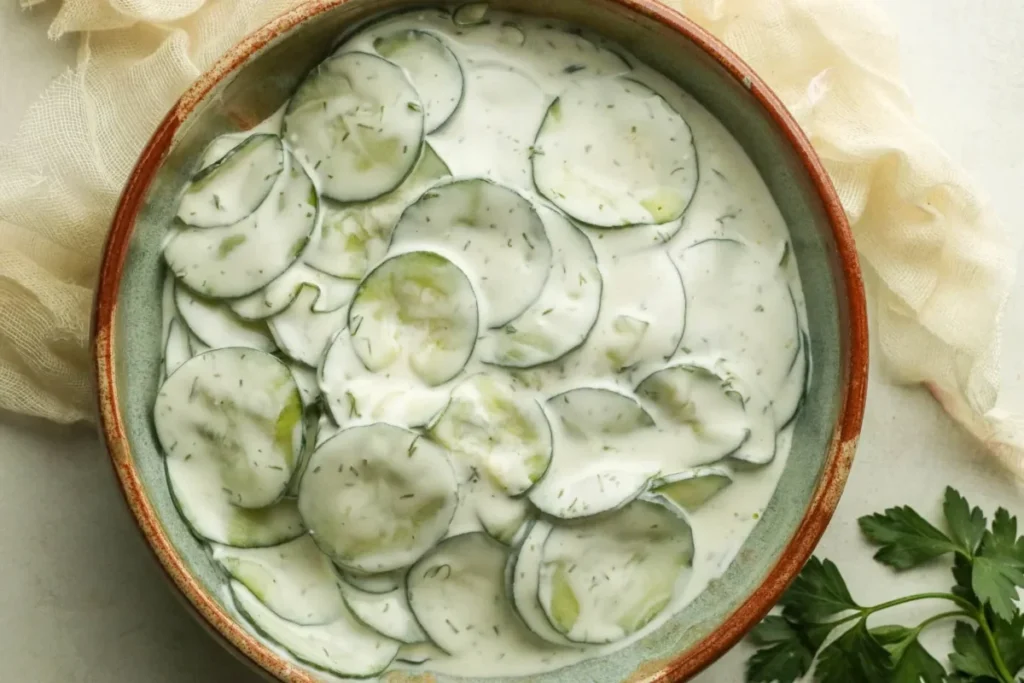 سالاد خیار و ماست